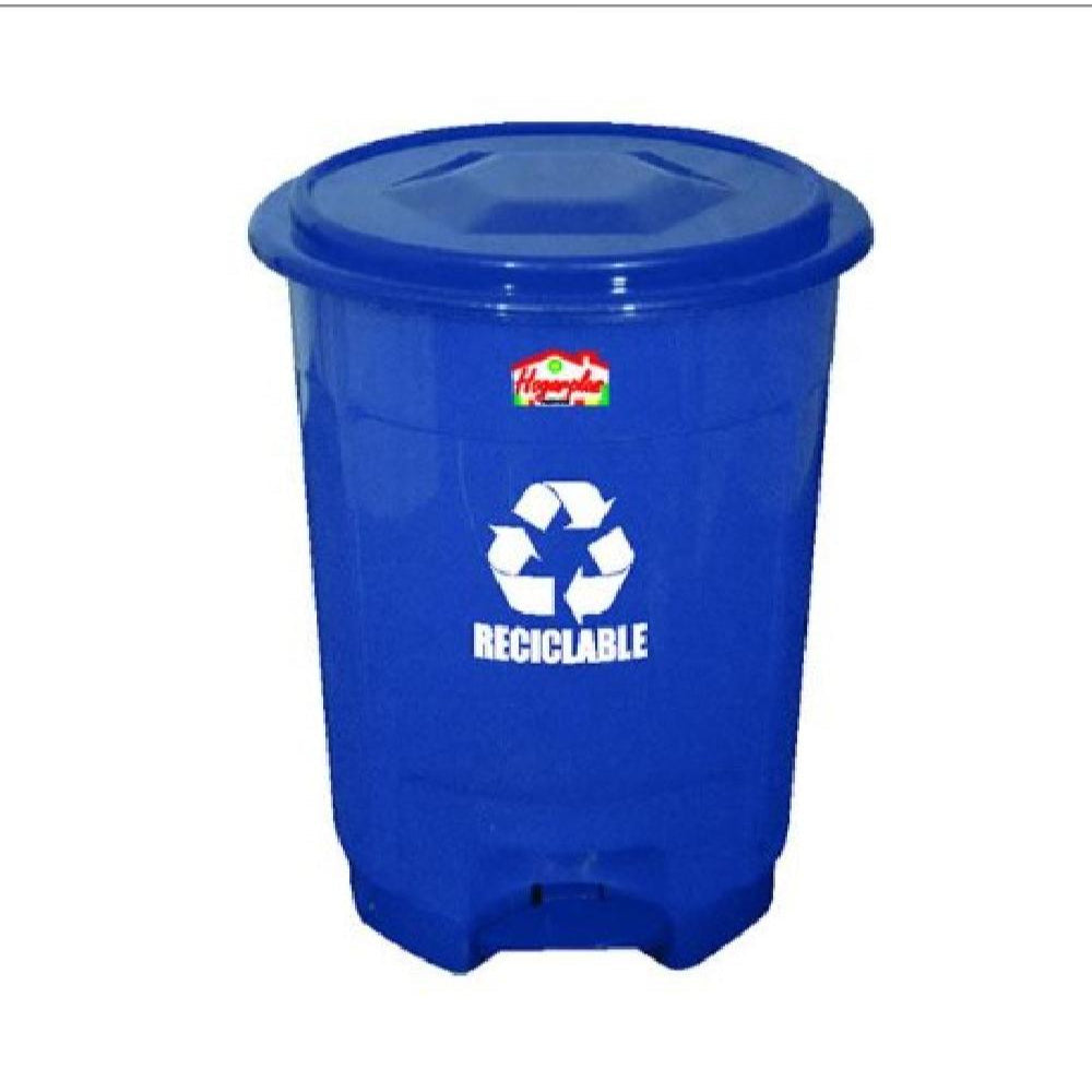 PAPELERA HOGARPLAS PEDAL 8 LT BLANCA