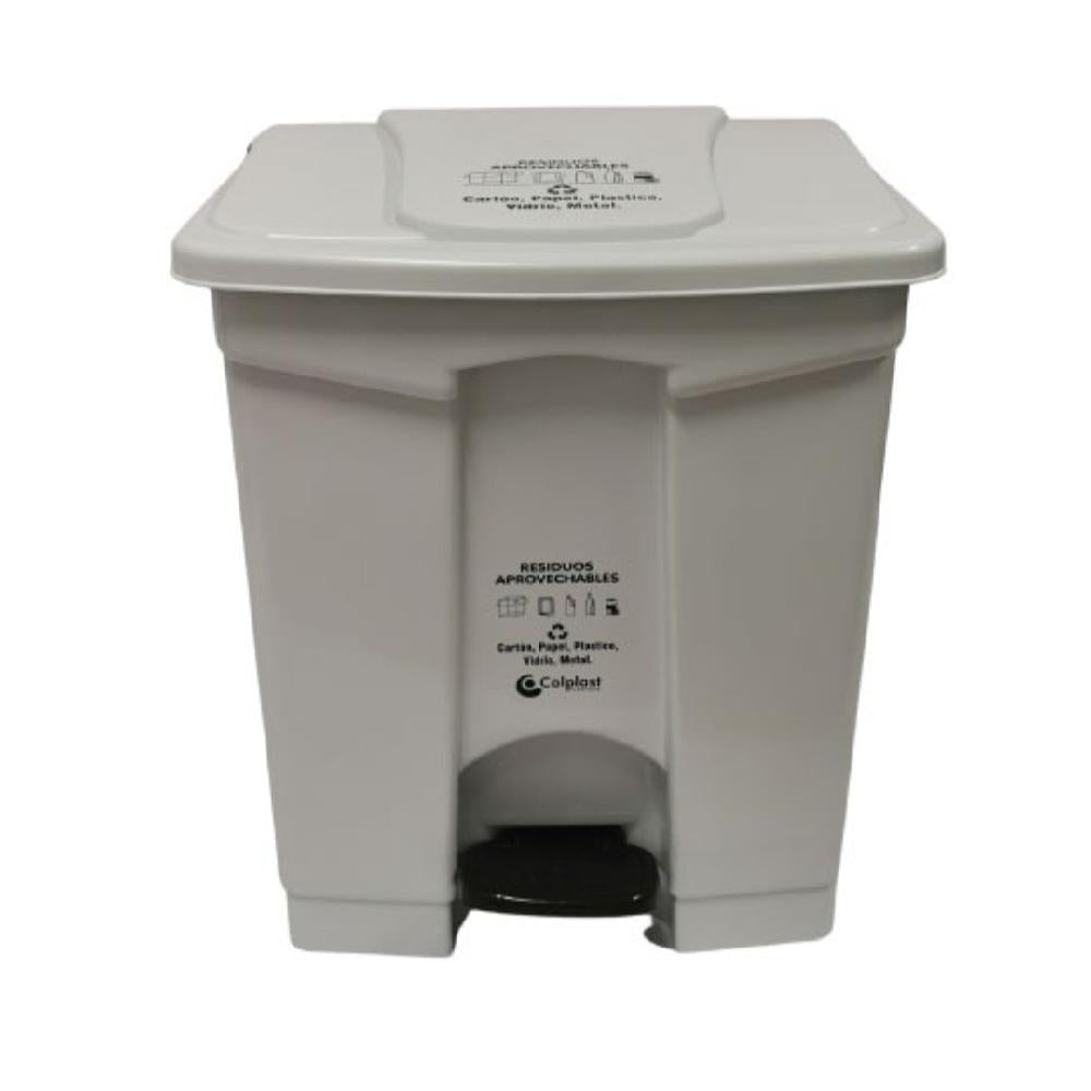 PAPELERA COLPLAST PEDAL 60 LT BLANCA