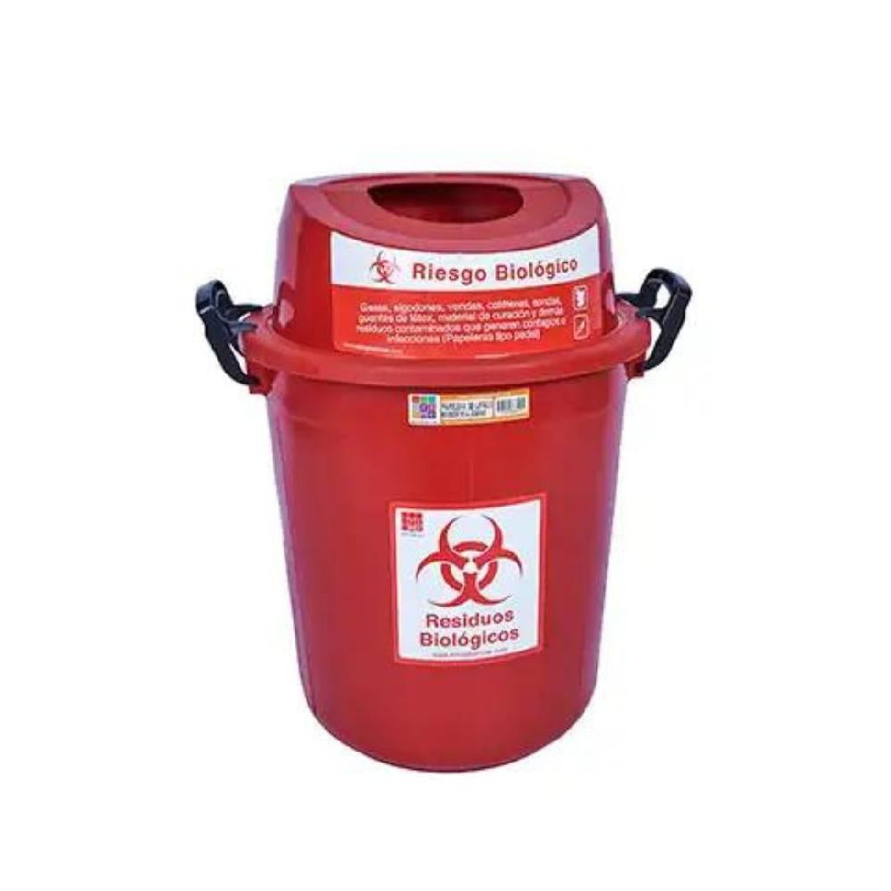 PAPELERA RIMO RESIDUOS ROJO 30LT REF 15096