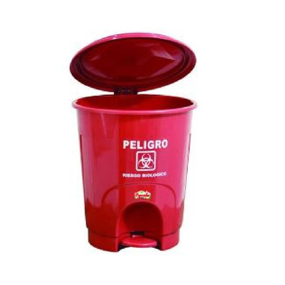 PAPELERA HOGARPLAS PEDAL 30 LT ROJA