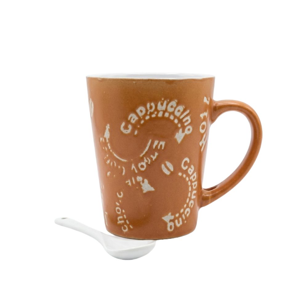 JARRO MUG CAPPUCCINO CON CUCHARA REF C2560 DIOMARDI