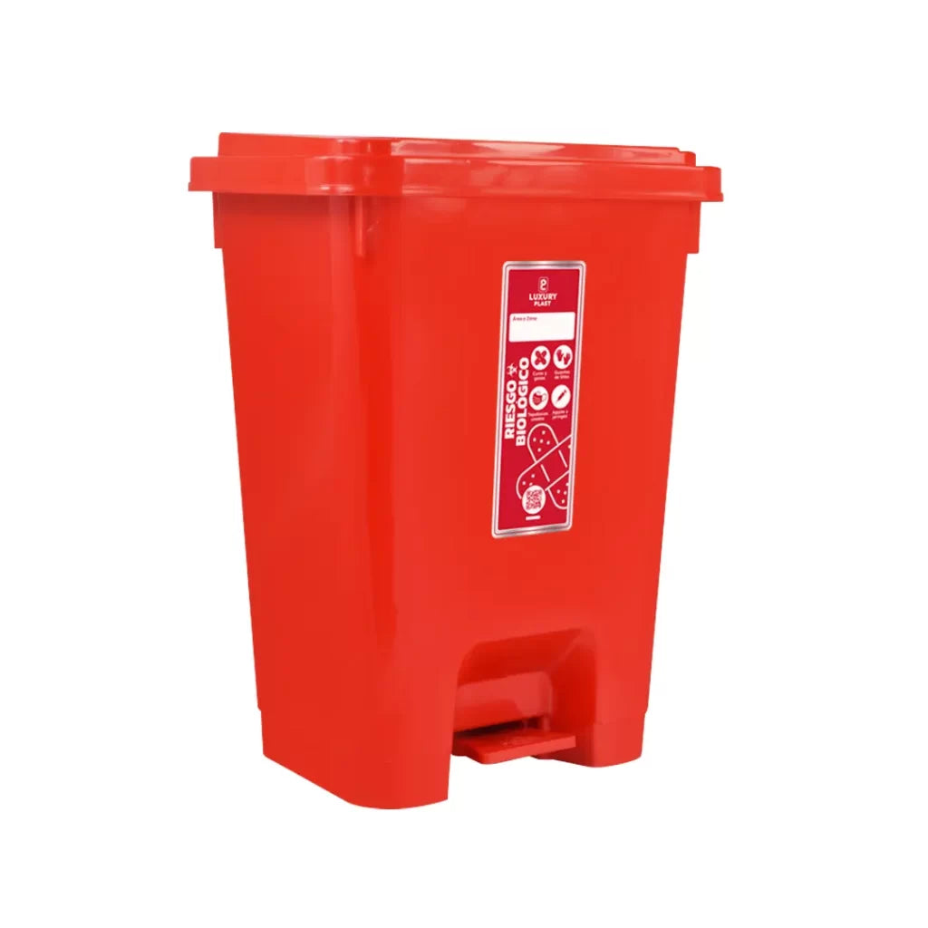 PAPELERA LUXURY PEDAL 35 LT ROJA