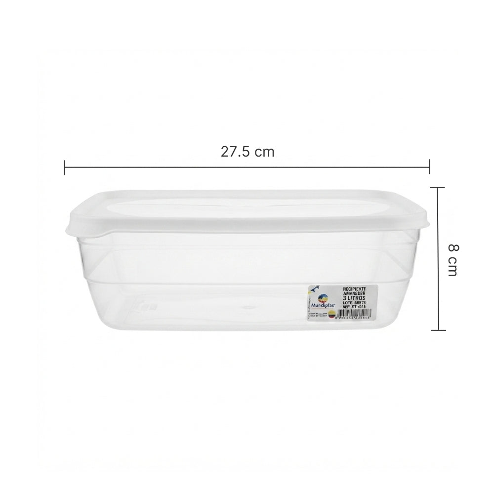 RECIPIENTE MUNDIPLAS AMANECER 3 LT REF 4516 (EMP 36)