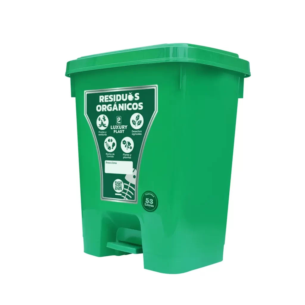 PAPELERA LUXURY PEDAL 53 LT VERDE