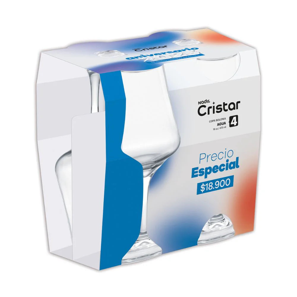 CAN CRISTAR COPA X4 BOLONIA AGUA RF 5478CL4 (EMP 6)