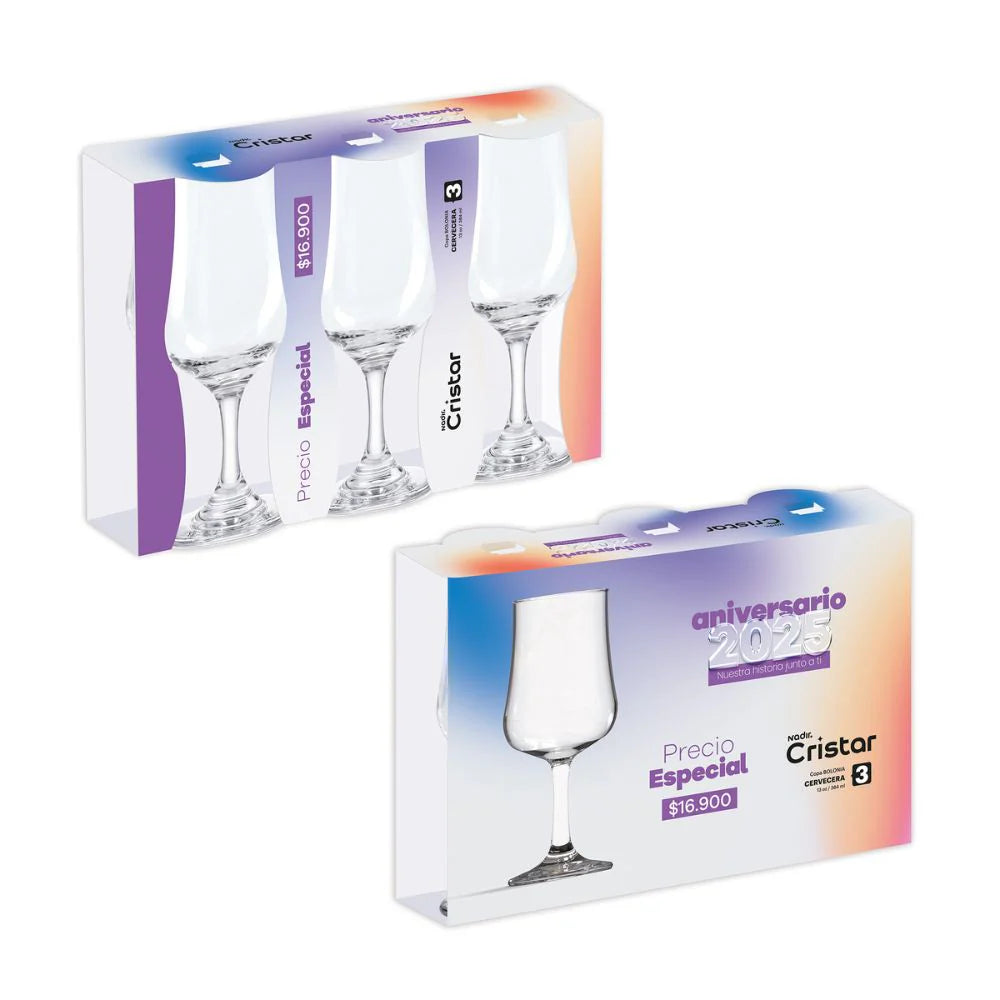 CAN CRISTAR COPA X3 CERVECERA BOLONIA REF 5496CL3 (EMP8)