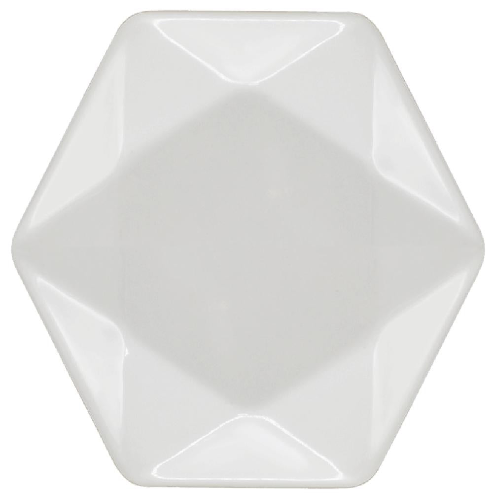 PLATO HEXAGONAL MEDIANO MELAMINA COROLA P1031 LISO