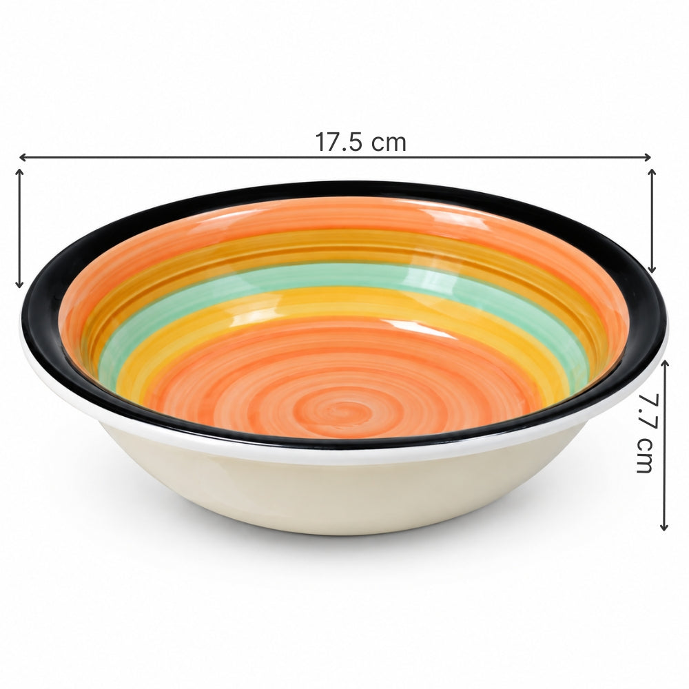 PLATO HONDO CERAMICA ARTESANAL PIKAJU REF D6-2