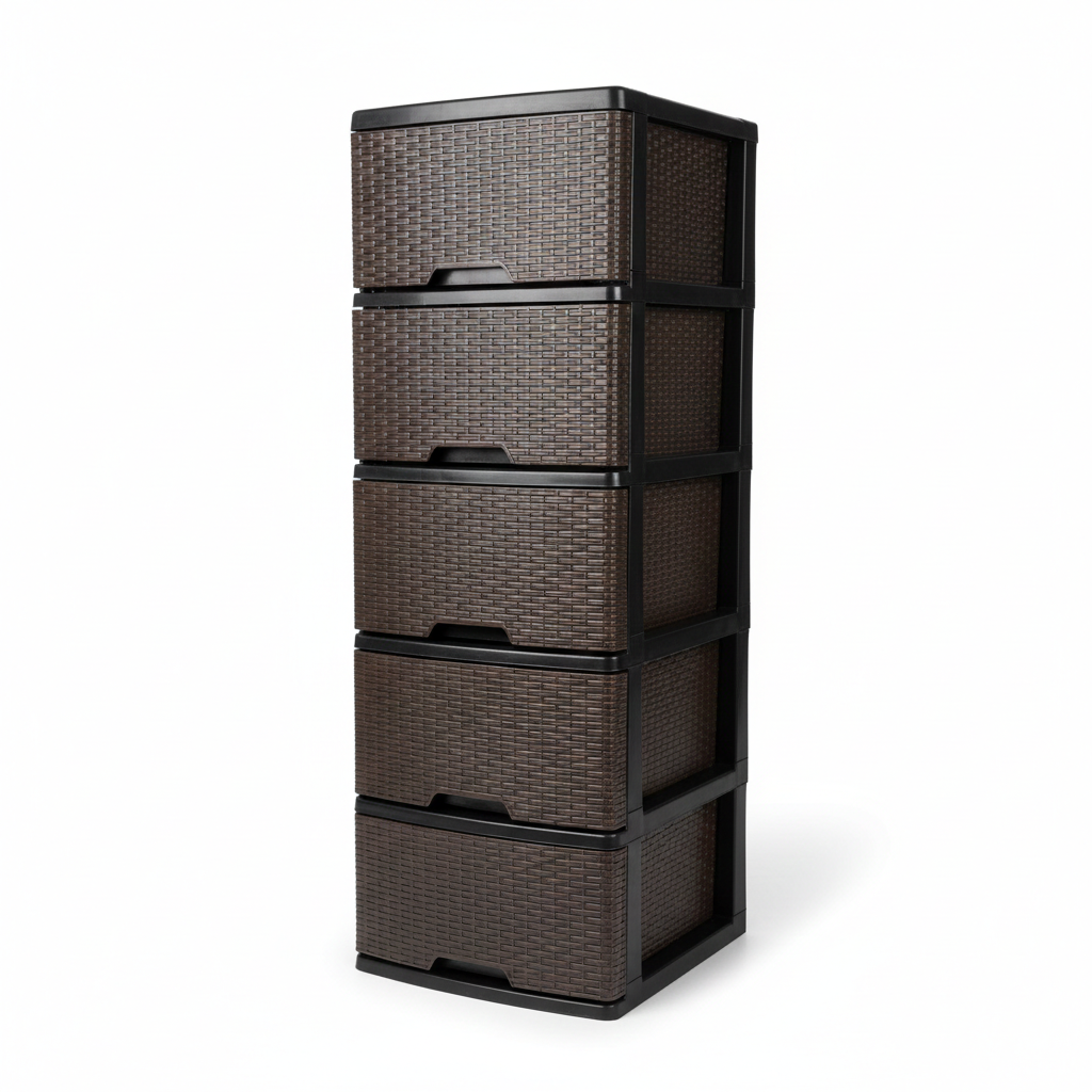MUEBLE RIMO ORGANIZADOR X5 RATAN WENGUE 13045