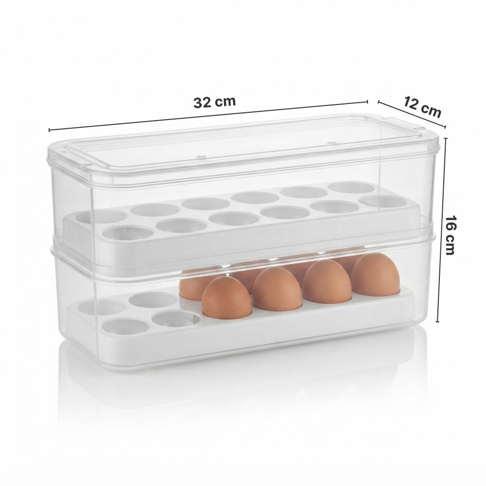 ORGANIZADOR DE HUEVOS APILABLE BUHOGAR X24 UNIDADES EMP 16