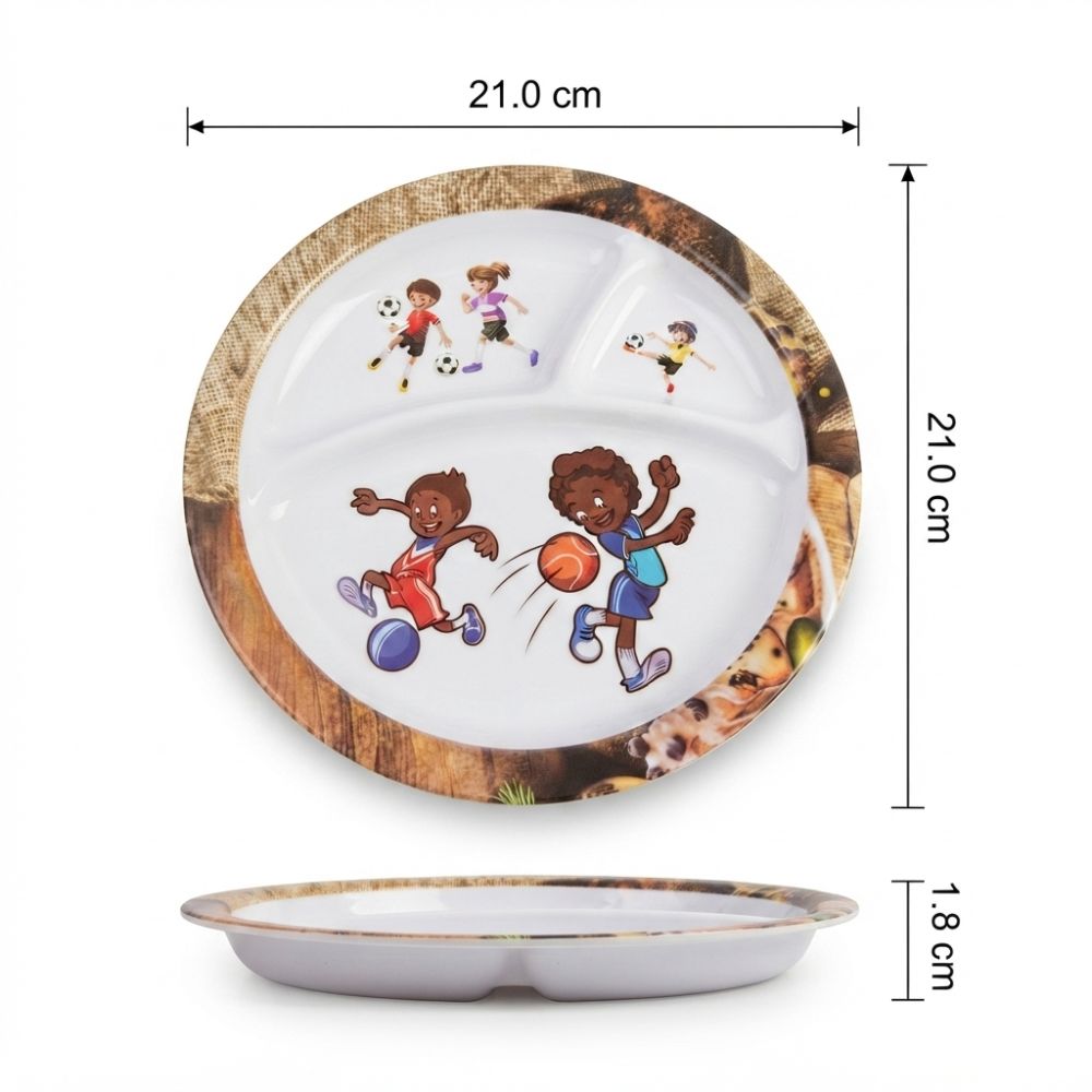 PLATO MEL/COROLA INFANTIL 3 DIVICIONES PLANO P1056 DEC
