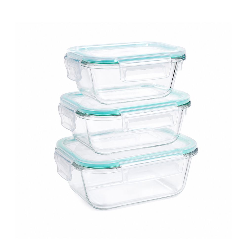 SET PIKAJU REFRACTARIA VIDRIO CUADRADA X3 REF ECO-388