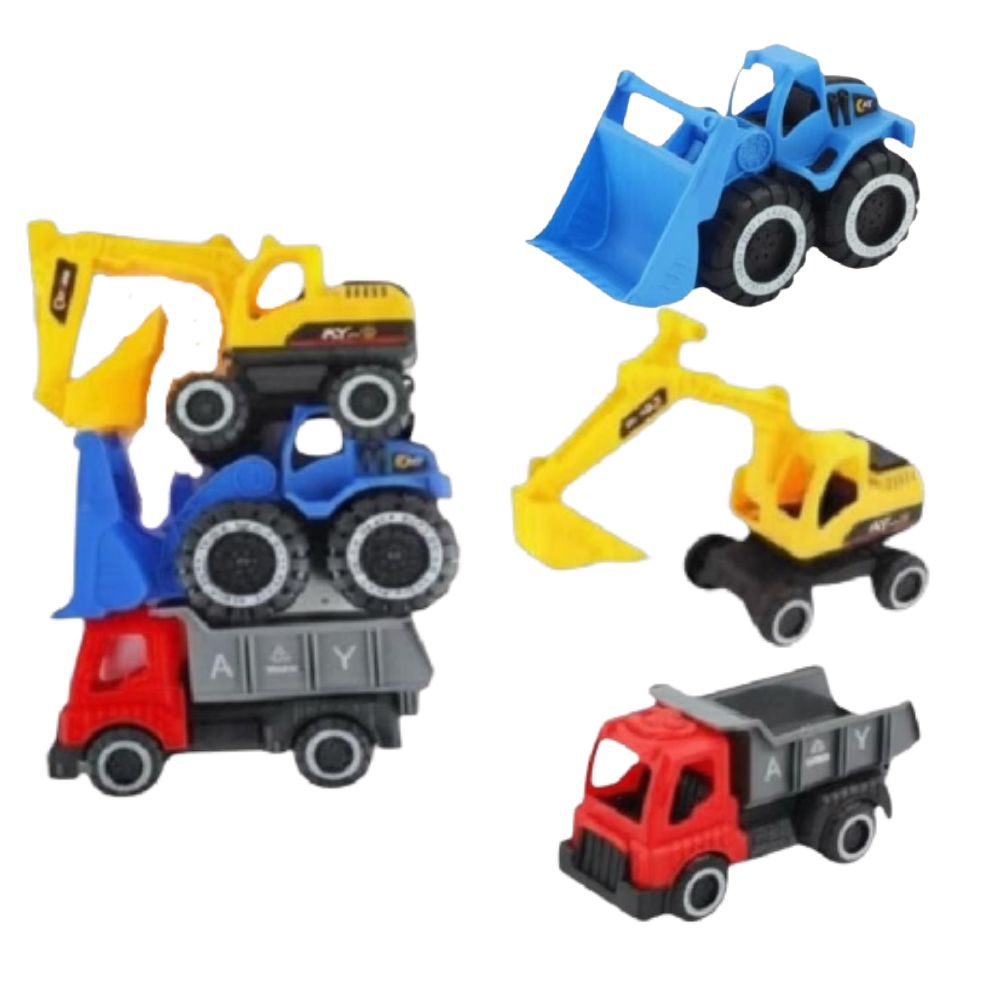 CARROS DE CONSTRUCCION EN BOLSA X 3 MAJU SURTIDO 189177