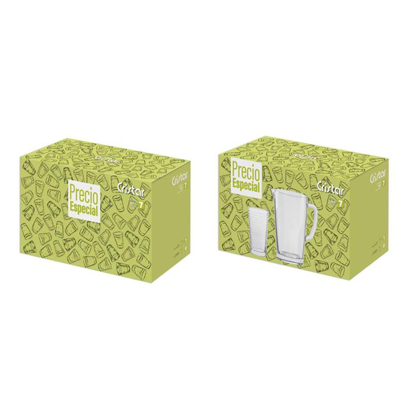 SET CRISTAR OPTICO 7 PZAS 9737ELPR (EMP 6)