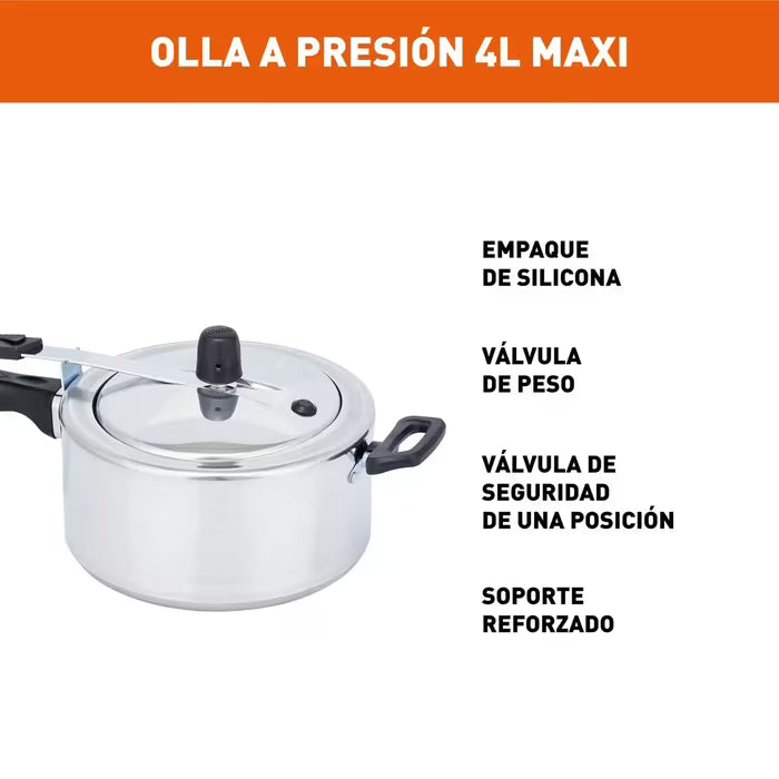 OLLA IMUSA A PRESION 4 LTRS MAXI