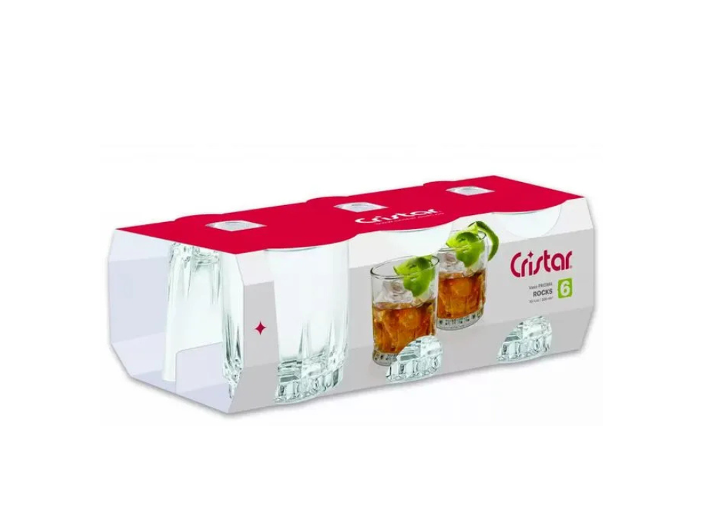 CAN CRISTAR VASO X6 ROCK PRISMA 0269CL