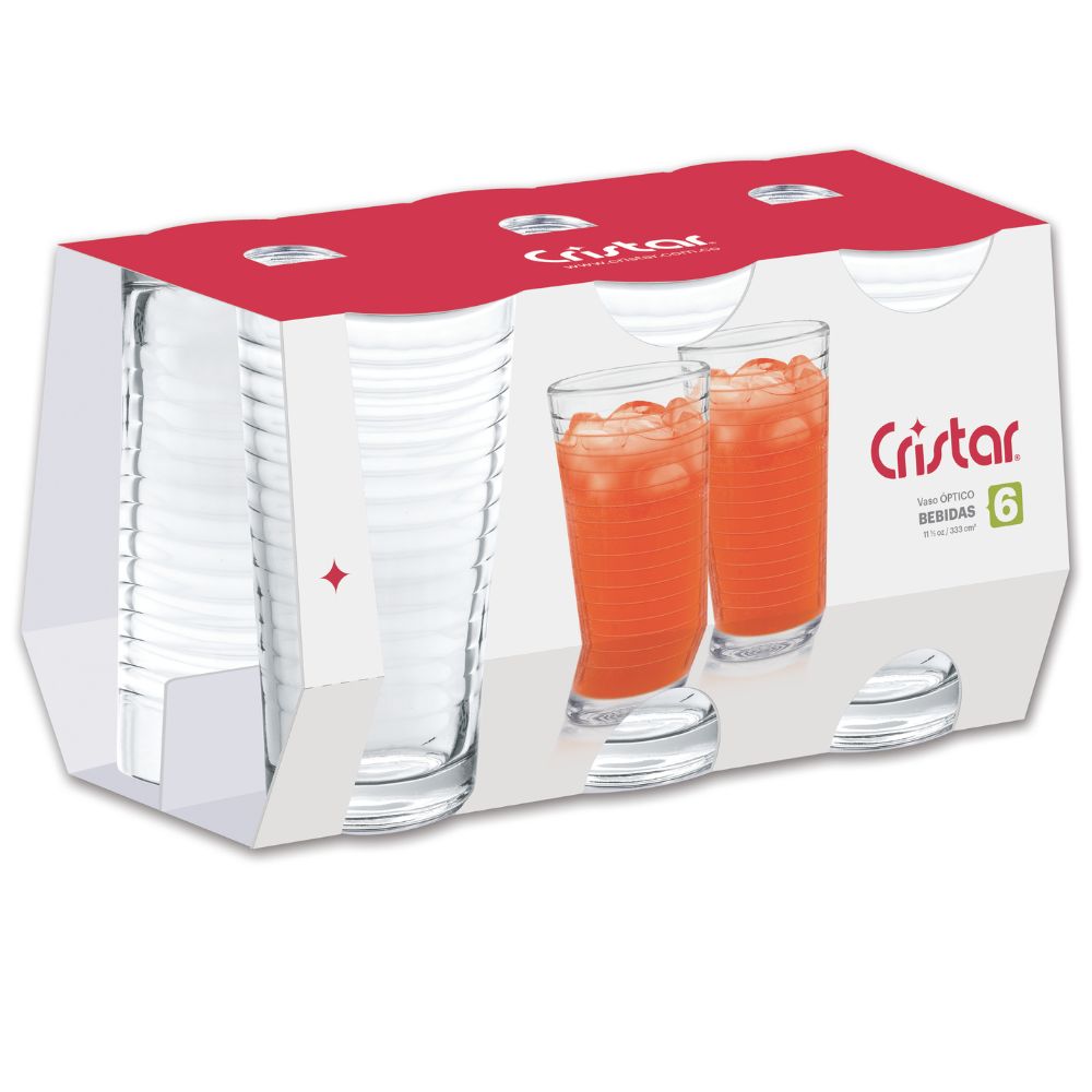 CAN CRISTAR VASO OPTICO BEBIDAS 0292CL6