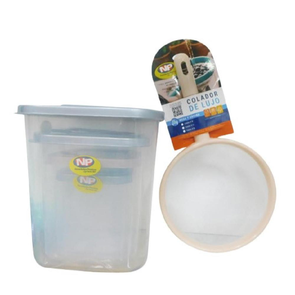 JUEGO RECIPIENTES NOVO X 4 + RECIPIENTE KEEP 22255 D
