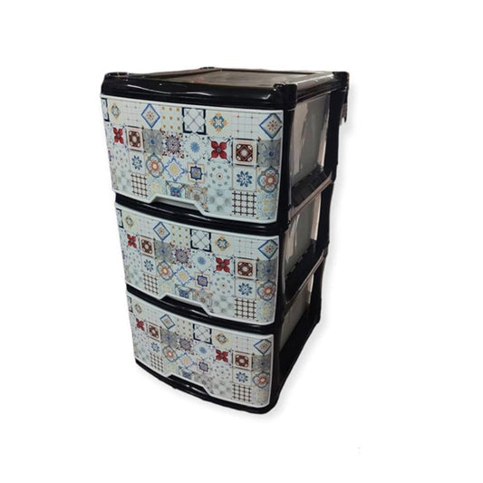 MUEBLE RIMO ORGANIZADOR X3 NEGRO MOSAICOS REF 15066