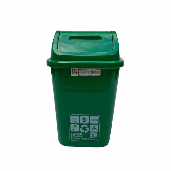 PAPELERA RIMO VAIVEN 16 LT FANTASIA VERDE REF 12474