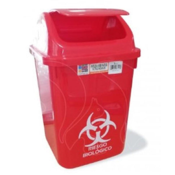 PAPELERA RIMO VAIVEN 12 LT FANTASIA ROJA REF 12467