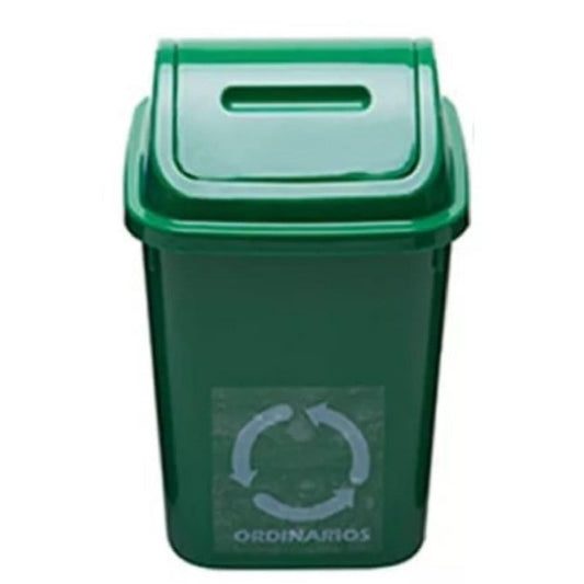 PAPELERA RIMO VAIVEN 12 LT FANTASIA VERDE REF 12468