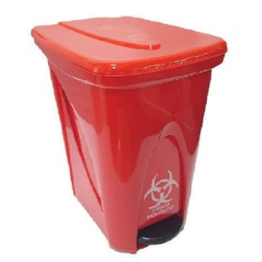 PAPELERA RIMO PEDAL 14 LT ROJA REF 12087