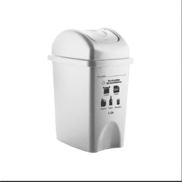 PAPELERA COLPLAST VAIVEN 10 LT BLANCA