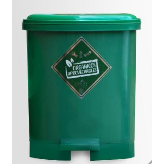 PAPELERA LUXURY PEDAL 7 LT VERDE