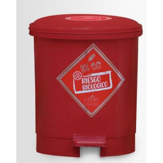 PAPELERA LUXURY PEDAL 7 LT ROJA