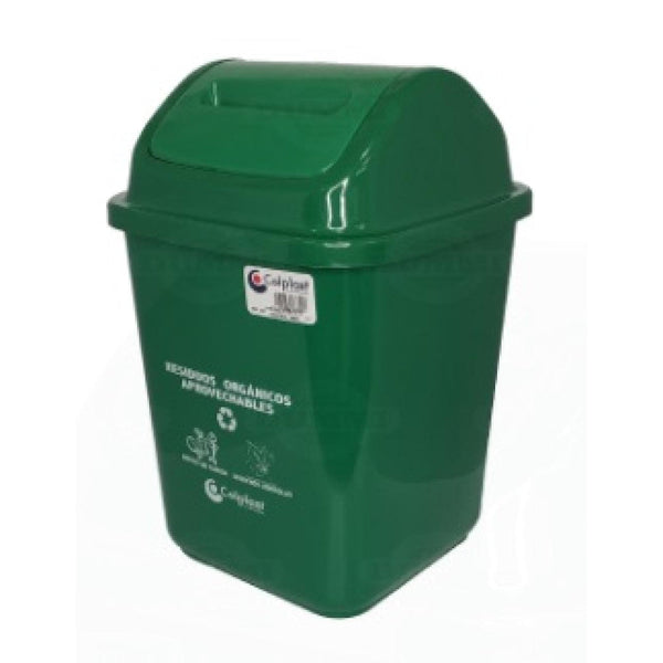 PAPELERA COLPLAST VAIVEN 10 LT VERDE