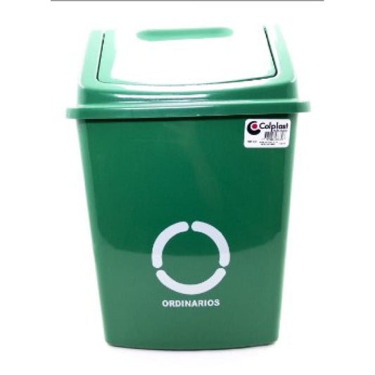 PAPELERA COLPLAST VAIVEN 14 LT VERDE