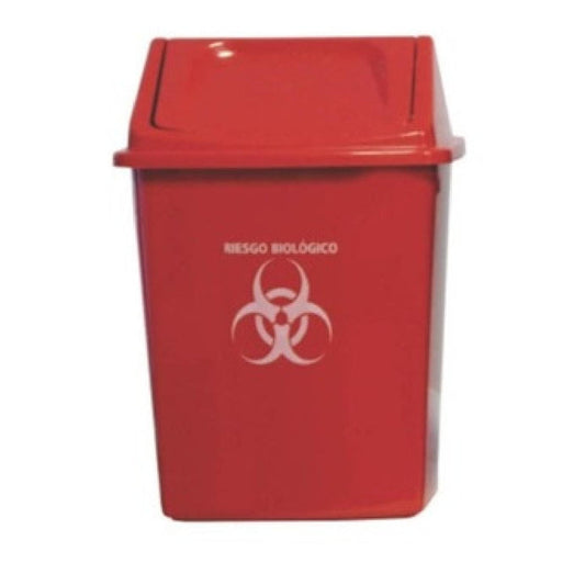 PAPELERA COLPLAST VAIVEN 22 LT ROJA
