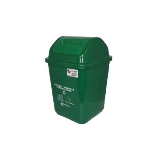 PAPELERA COLPLAST VAIVEN 5 LT VERDE