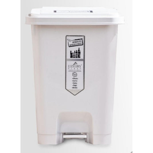 PAPELERA LUXURY PEDAL 35 LT BLANCA
