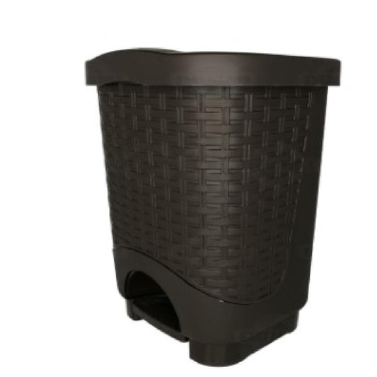PAPELERA COLPLAST PEDAL 8 LT RATTAN WENGUE