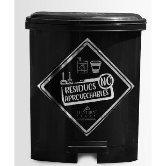 PAPELERA LUXURY PEDAL 3.5 LT NEGRA