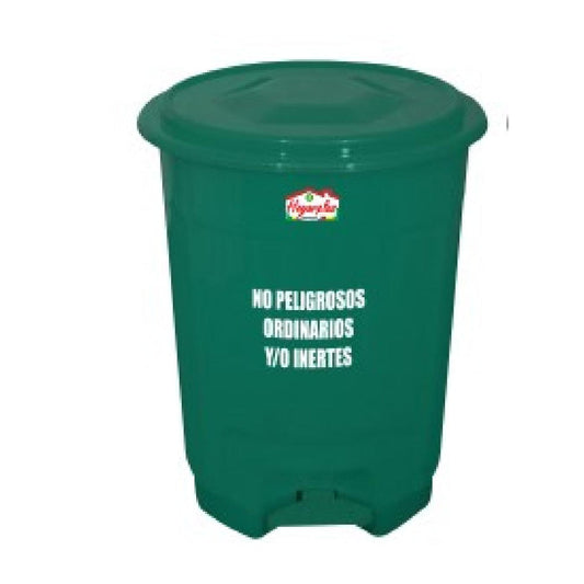 PAPELERA HOGARPLAS PEDAL 12 LT VERDE