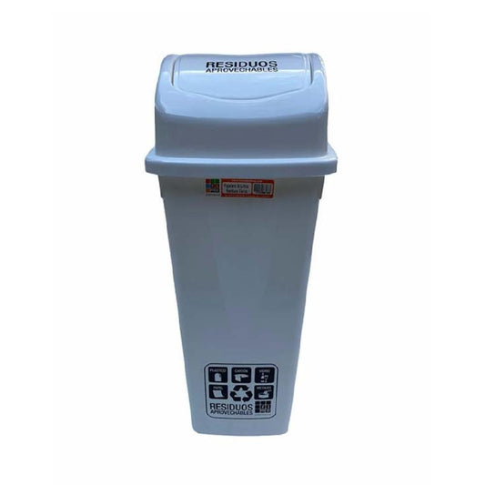PAPELERA RIMO VAIVEN ORIGINAL BLANCA 35 LT REF 4780