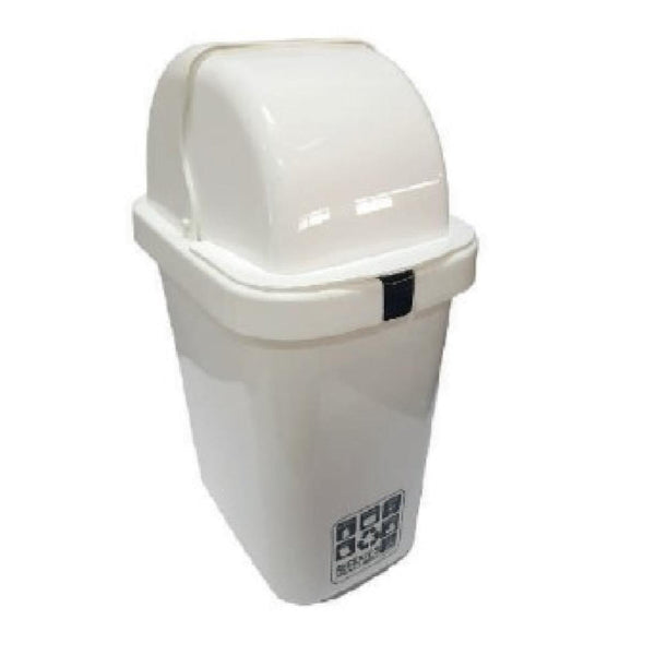 PAPELERA RIMO DESLIZANTE 12LT BLANCA D