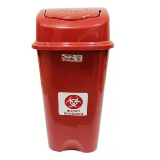 PAPELERA HOGARPLAS VAIVEN 40 LT BLANCO PUNTO ECO