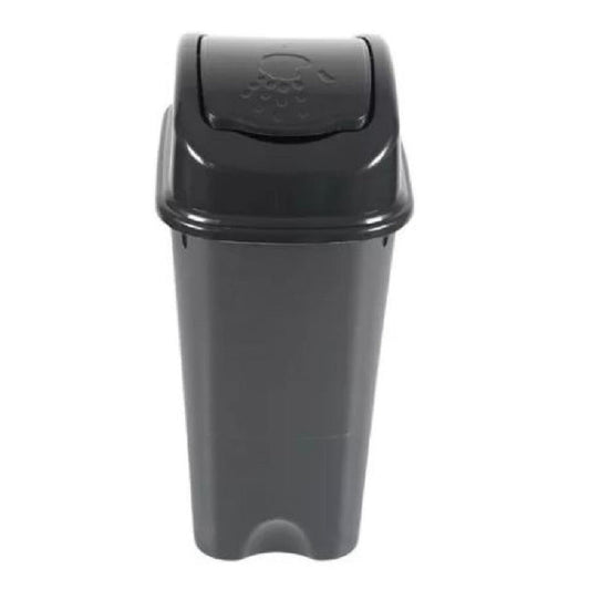 PAPELERA HOGARPLAS VAIVEN 40 LT NEGRA PUNTO ECO