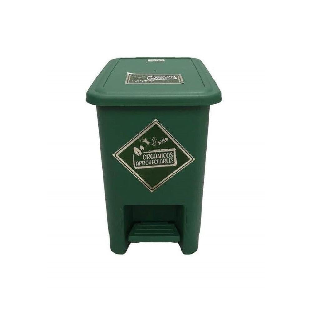 PAPELERA LUXURY PEDAL 8 LT VERDE