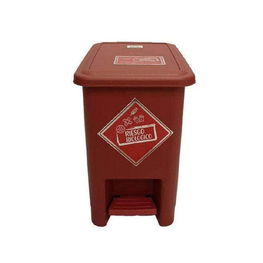 PAPELERA LUXURY PEDAL 8 LT ROJA