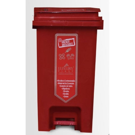 PAPELERA LUXURY PEDAL 20 LT ROJA