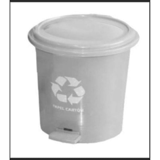 PAPELERA HOGARPLAS PEDAL 8 LT NEGRA