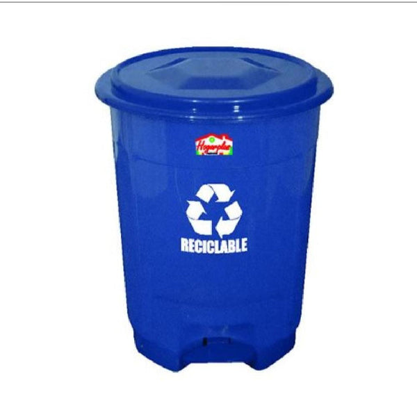 PAPELERA HOGARPLAS PEDAL 8 LT BLANCA