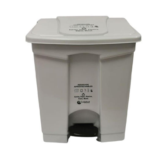 PAPELERA COLPLAST PEDAL 60 LT BLANCA