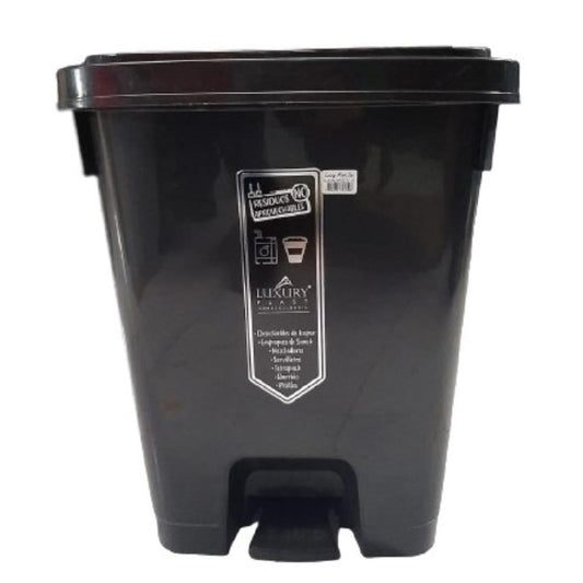 PAPELERA LUXURY PEDAL 53 LT NEGRA