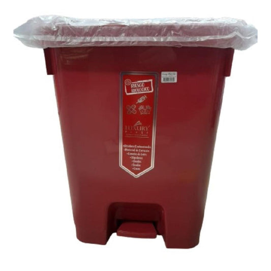 PAPELERA LUXURY PEDAL 53 LT ROJA